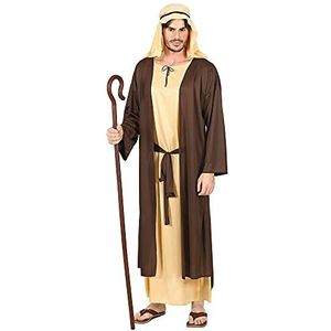 Widmann - Josef kostuum, jurk met lang vest, riem, hoed, bijbelfiguur, Kerstmis, carnaval, themafeest