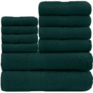 GC GAVENO CAVAILIA Set van 10 zachte badhanddoeken, hoogwaardige waterabsorberende handdoeken, 4 gezichtshanddoeken, 4 handen, 2 wasbare badhanddoeken, 450 g/m²,
