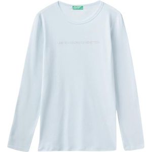 United Colors of Benetton T-shirt voor dames, Hemelsblauw 135