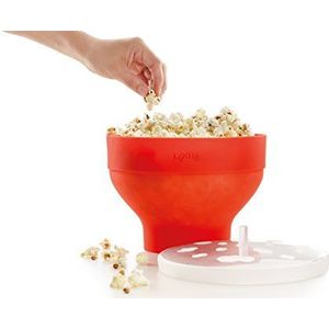 Lékué Popcornschaal, rood, 20 cm