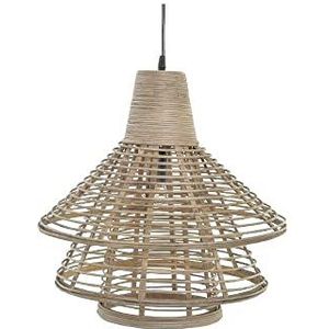 DKD Home Decor Plafondlamp, rotan, bruin, 220 V (43 x 43 x 43 cm) (referentie: S3020864)
