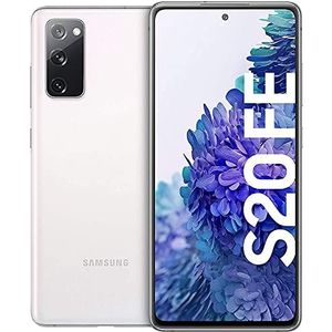 Samsung Galaxy S20 FE, Android Smartphone, 6,5 inch Super AMOLED-display, 4,500 mAh accu, 256 GB/8 GB RAM, handig in Cloud White incl. 36 maanden fabrieksgarantie [Exklusiv bij Amazon]