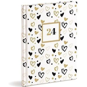 Wekelijkse planner 2024 cm 17 x 24 gesloten januari-december 2024, hardcover