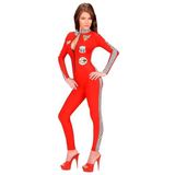 Widmann wdm77333 kostuum voor volwassenen Racer Girl, rood, L