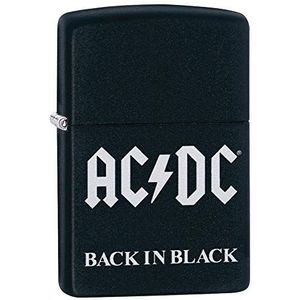Zippo AC/DC Pocket Lighter aansteker, uniseks, mat zwart, normaal