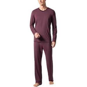 Schiesser Lange pyjama voor heren, bordeauxrood, maat 54, bordeauxrood, Bordeaux