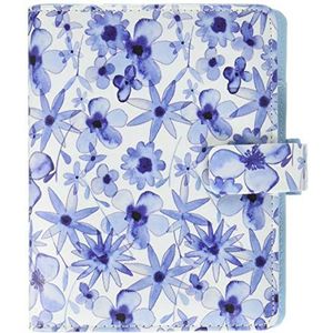 Filofax Indigo Floral Organiser met pocket-patronen