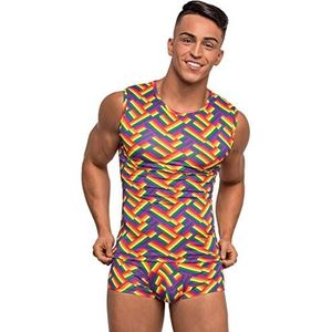 Male Power Fitness Tank multicolor