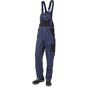 J.A.K. 920752B120 serie 9207 tuinbroek 65% polyester/ 35% katoen, petrol/zwart, 66L (47/35) maat, kneden, zwart