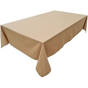 Premium tafelkleed - 100% katoen - Concept Collection - kleur en grootte naar keuze (tafelkleed - 100 x 100 cm, camel)