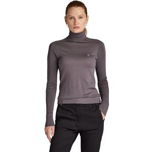 G-STAR RAW Core Slim Turtle Knit Wmn Gebreid Dames, Grijs (Rabbit D23678-b692-g077)