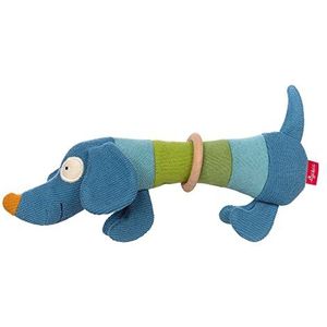 SIGIKID 39376 Gebreid speelgoed voor honden baby meisjes en jongens vanaf 3 maanden blauw/groen
