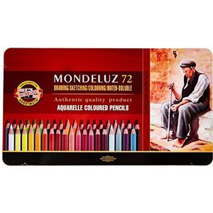 KOH-I-NOOR Mondeluz Aquarel kleurpotloden (set van 72)