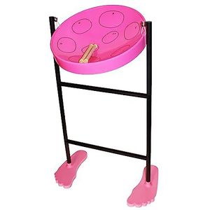 Jumbie Jam JJ1058-PK pannenset van staal – stalen trommel voor beginners, roze