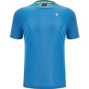 Macron Run Prime Scd Clifton T-shirt Print Paris Blue SS Man, heren, blauw, S