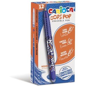 Carioca gelroller Oops Pop, medium, uitwisbaar, doos van 12 stuks, blauw