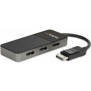 StarTech.com MST Hub Multi-Monitor Adapter - Multi-Stream Video Transport Splitter / naar 3 monitoren/3 weergavepoorten Windows DP naar DP 1.4 4k voor pc (MST14DP123DP)