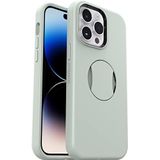 OtterBox OtterGrip Symmetry beschermhoes voor iPhone 14 Pro Max met MagSafe, schokbestendig, valbestendig, antimicrobiële bescherming, geïntegreerde handgreep, 3x de MIL-STD 810G-norm, groen