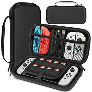 HEYSTOP Beschermhoes compatibel met Nintendo Switch/Switch OLED draagbare harde reisbescherming, compatibel met Nintendo Switch-console en accessoires