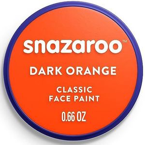 Snazaroo - Verf voor gezicht en lichaam, make-up voor gezicht en vermomming, voor kinderen en volwassenen, blush 18 ml, kleur donkeroranje