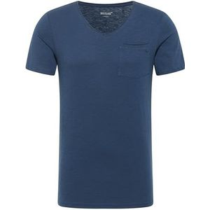 MUSTANG Style Allen T-shirt voor heren, Blauw