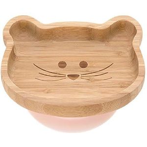 Lässig 4Babies & Kids Bord bamboo/hout met zuignap silicone little chums mouse