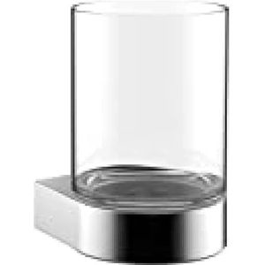 EMCO Flow glashouder helder glas chroom
