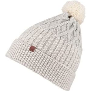 BICKLEY + MITCHELL Bonnet à pompon pour femme avec doublure douce, Gris (Twist), taille unique