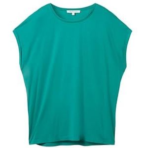 TOM TAILOR Denim 1030942 Dames T-shirt (1 stuk), 35914 - jadegroen