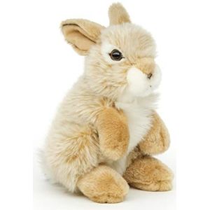 Uni-Toys - Hase, staande (beige) - 18 cm (hoog) - pluche kaninchen - pluche dier, knuffeldier, HW-79014