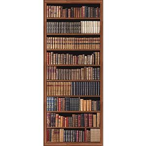 PLAGE Non Woven vliesbehang, boekenkast, meerkleurig, 98 x 0,2 x 240 cm