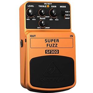 Behringer SF300 effectpedaal Fuzz 3 modi