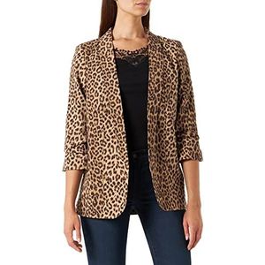 Pieces Blazer voor dames, Natuurlijk/Aop:leo