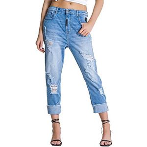 Gianni Kavanagh Gk Iron Mom dames jeans lichtblauw, Lichtblauw