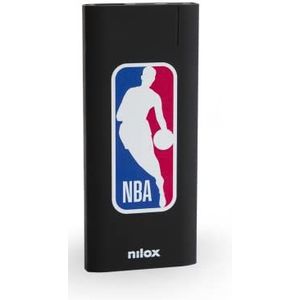 Nilox, Power Bank Black NBA, Power Bank met Dual Micro USB en USB-C ingang, 5000 mAh accu, 3 uur opladen, afmetingen 12 x 5 x 1 cm, gewicht 100 g