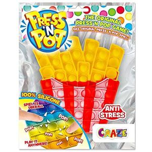 CRAZE Pop it Fidget 37355, anti-stress speelgoed, meerkleurig, voor jongens, meisjes en volwassenen, meerkleurig