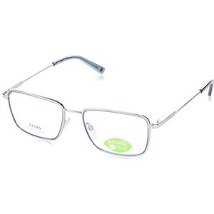 STING Lunettes de Soleil Homme, Shiny Full Palladium, 53