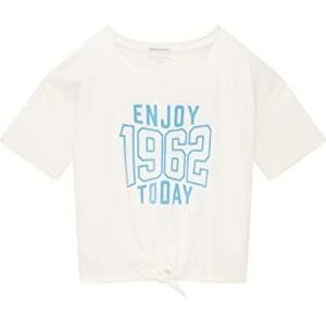 TOM TAILOR Meisjes T-shirt 12906 - Wool White, 176, 12906 - Wool White
