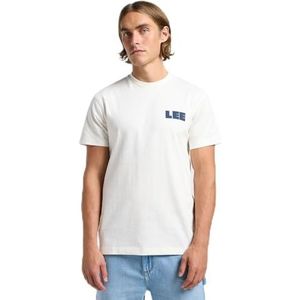 Lee Ww Graphic Tee T-shirt voor heren, ECRU, XL