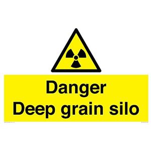 Danger Deep Grain silo paneel - 600 x 400 mm - A2L