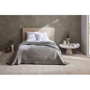 Biella Deken van lamswol, motief Chevron, 220 cm x 240 cm, grootte, lood