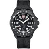 Luminox XA.6442.H.Set Zwitsers analoog kwartshorloge voor heren met stoffen armband, zwart, armband, zwart., Armband