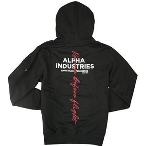 ALPHA INDUSTRIES Signature Bp Hoody Sweatshirt met capuchon voor heren (1 stuk), zwart.