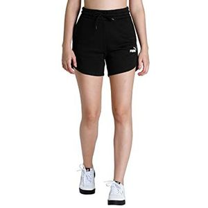 PUMA ESS korte broek voor dames, high waist shorts TR, zwart.