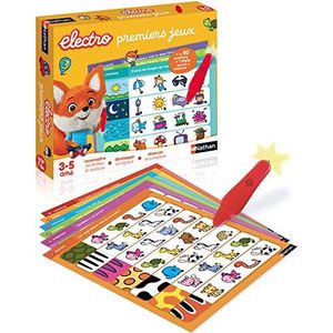 Diset Nathan Electro Animaux - Elektronisch educatief spel voor kinderen van 3-5 jaar | 60+ vragen voor logica en observatie