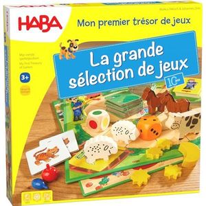 Haba spelbox Mon premier trésor de jeux - 10-in-1 spelletjesdoos voor 2-6 spelers van 3-12 jaar