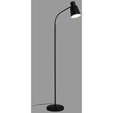 BRILONER Staande lamp als decoratie in de woonkamer en leeslamp, draaibare lamp, woonkamerlamp, voetschakelaar, indirecte verlichting, zwart