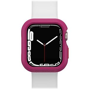 OtterBox All Day Bumper voor Apple Watch Series 9/8/7-41mm, schokbestendig, valbescherming, elegante beschermhoes, beschermt scherm en randen, roze/rood