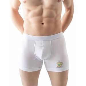 Green Fish Boxershorts voor heren, Wit