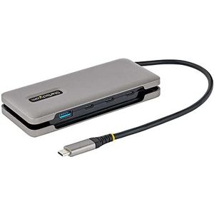 StarTech.com USB-C-hub, 4 poorten, 1 USB-A en 3 USB-C-poorten, 10 Gbps, USB 3.1, Busvoeding, USB Type-C-hub met 25 cm lange kabel, draagbare USB-C naar USB-A-hub (HB31CM1A3CB)